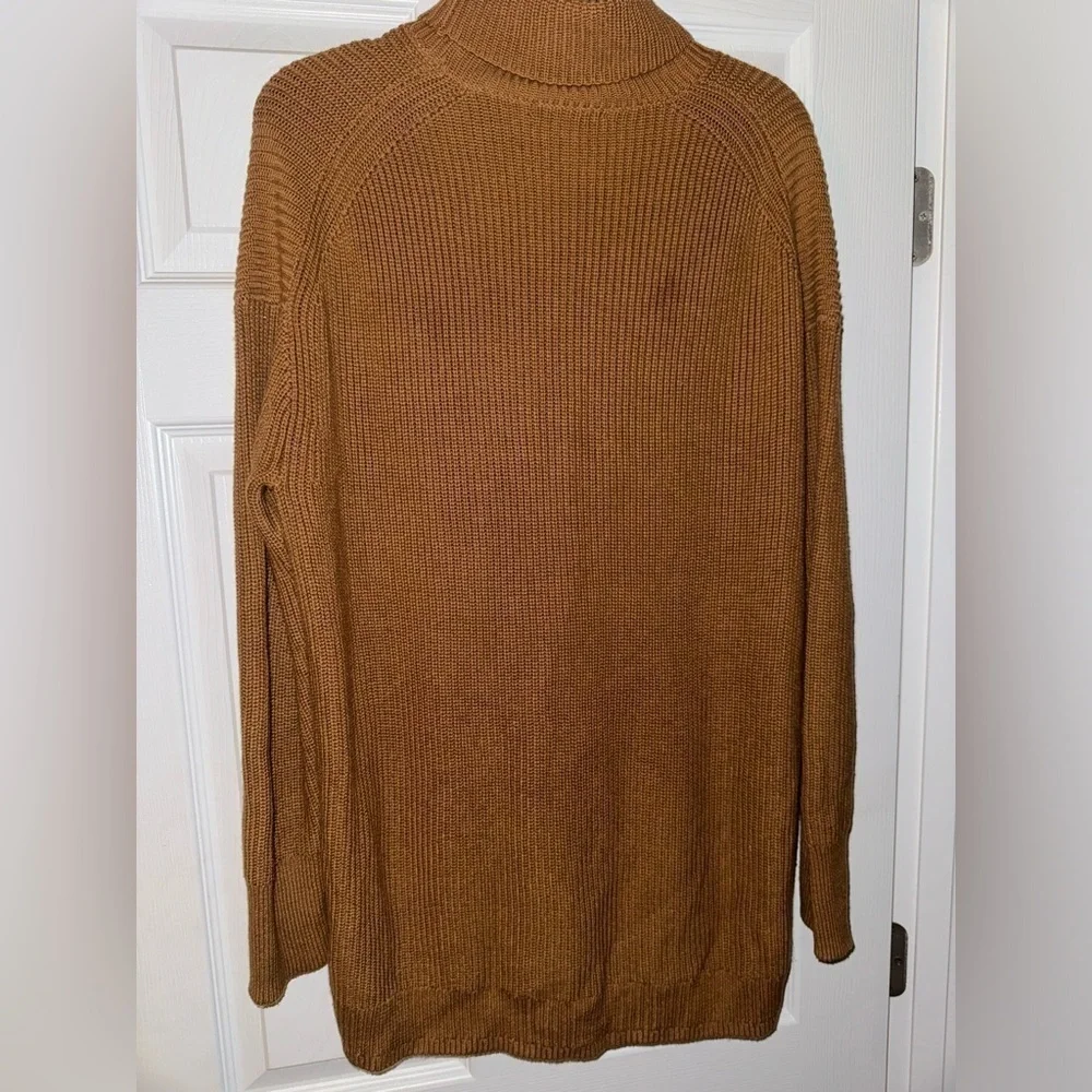 J Crew Brown Turtleneck Sweater Dress